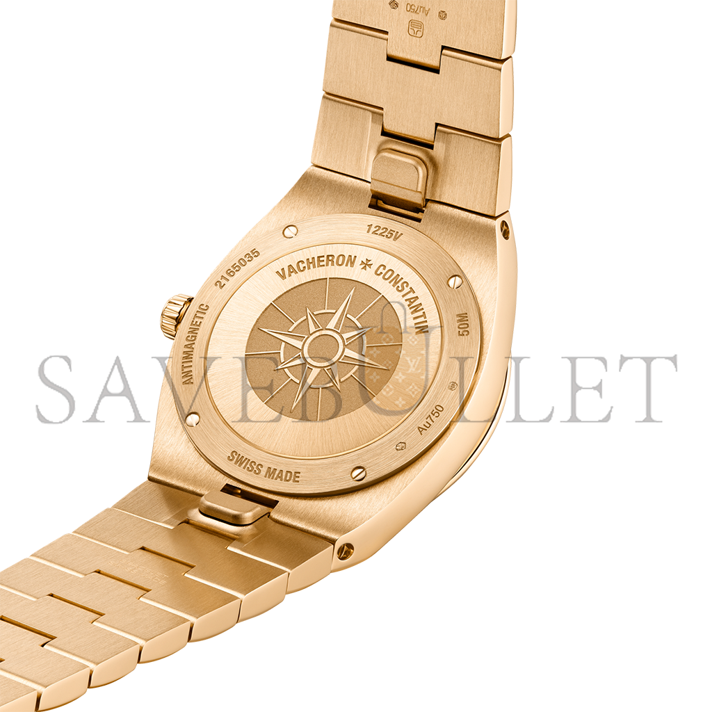 vacheron Co*sta*t*n overseas quartz 33 mm pink gold watch 1225v/200r-h015